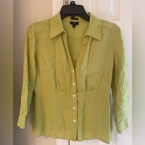 Pure, Irish Linen button-up top. Great condition; size 10p
